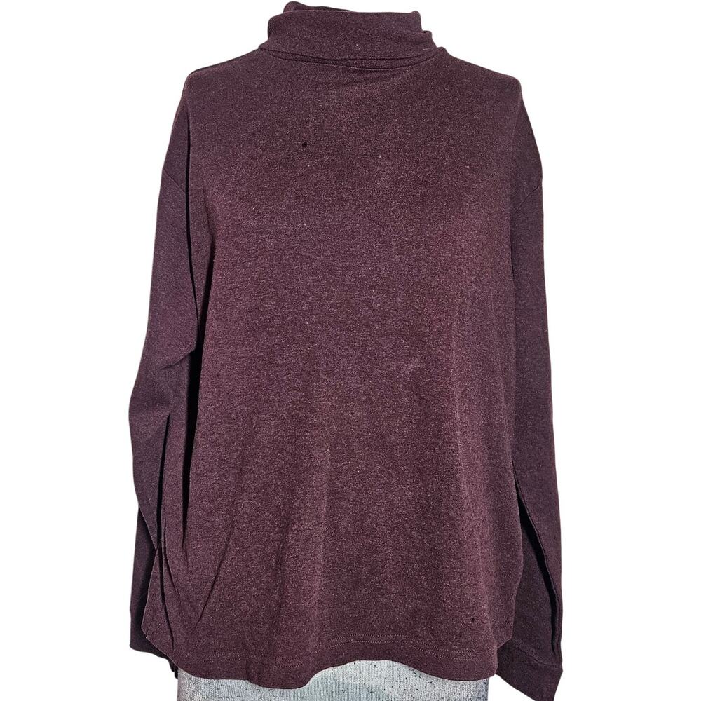 Woolrich Burgendy Cotton Turtleneck Size XL